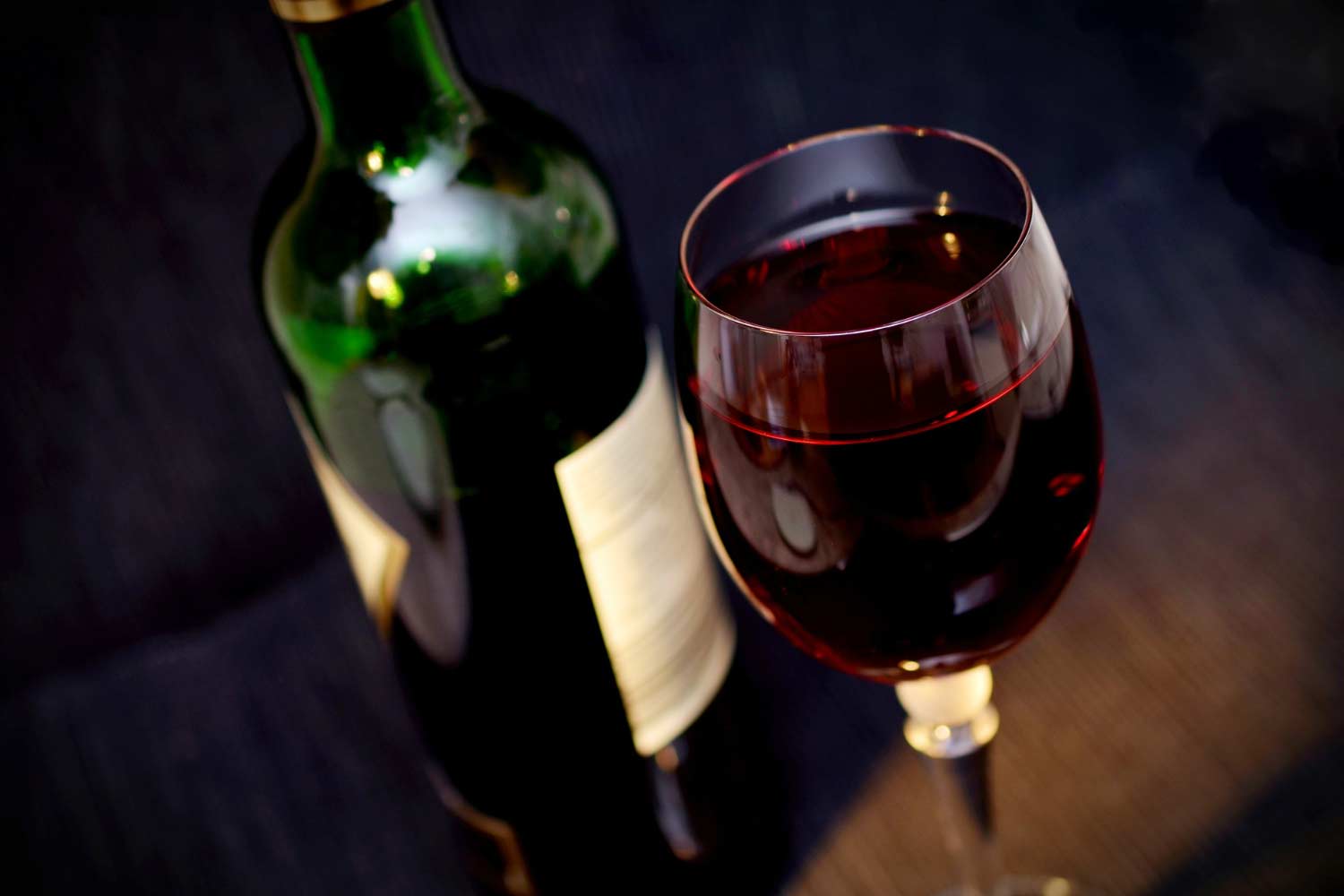Calice di vino rosso