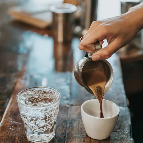 Coffee serving